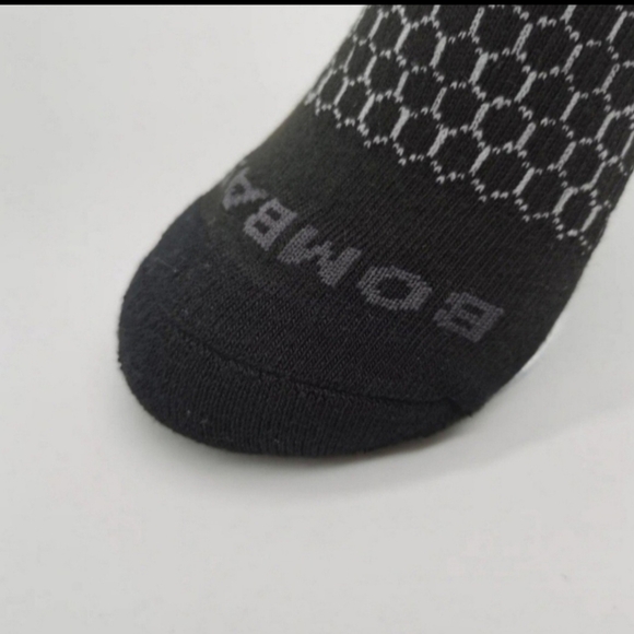 Bombas Ankle Socks Small 6 Pair Womens Honeycomb Black/Grey BNWT - Picture 4 of 14